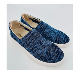 Spenco Bahama Blue Knit Comfort Orthotic Sneaker Slip On Shoes Womens Size 6.5